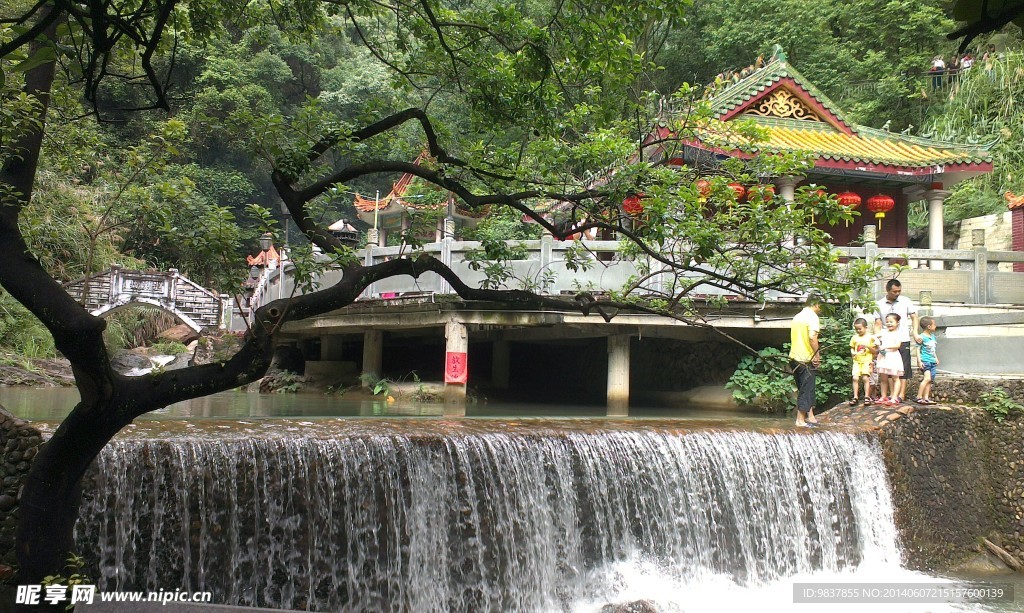 梅县泮坑风景 瀑布