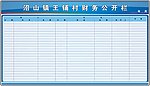 村财务公开栏