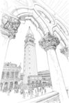 风光素描 风景画