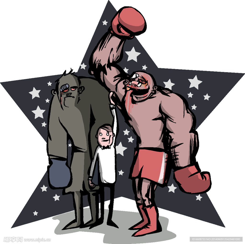 拳击 卡通动画设计 T