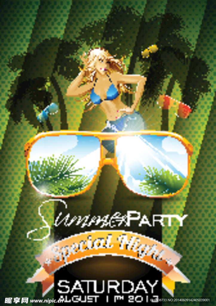 flyer 夏季广告海报传