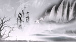 水墨瀑布视频