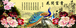 花开富贵牡丹花孔雀图