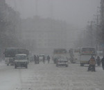 雪中街道