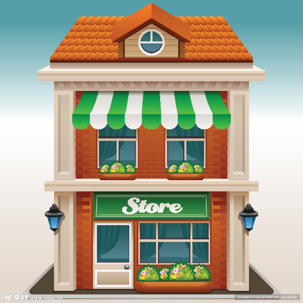 咖啡店 建筑模型 别墅