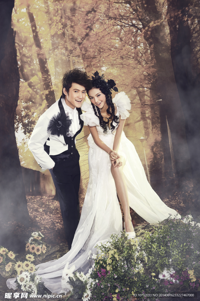 个性婚纱照 婚纱照