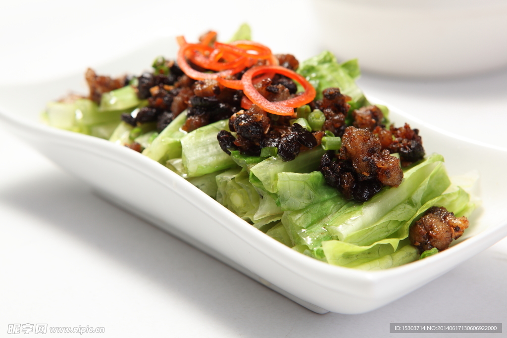 豆豉鱼油麦菜