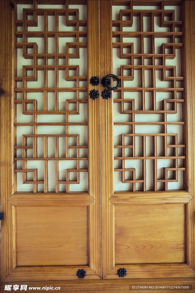 古代韩国木门