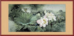 荷花工笔画