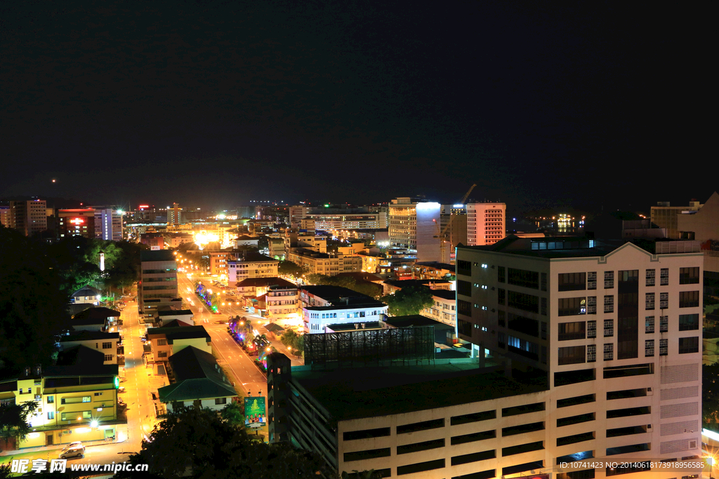 沙巴俯瞰夜景