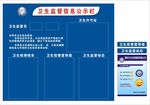 卫生监督公示牌
