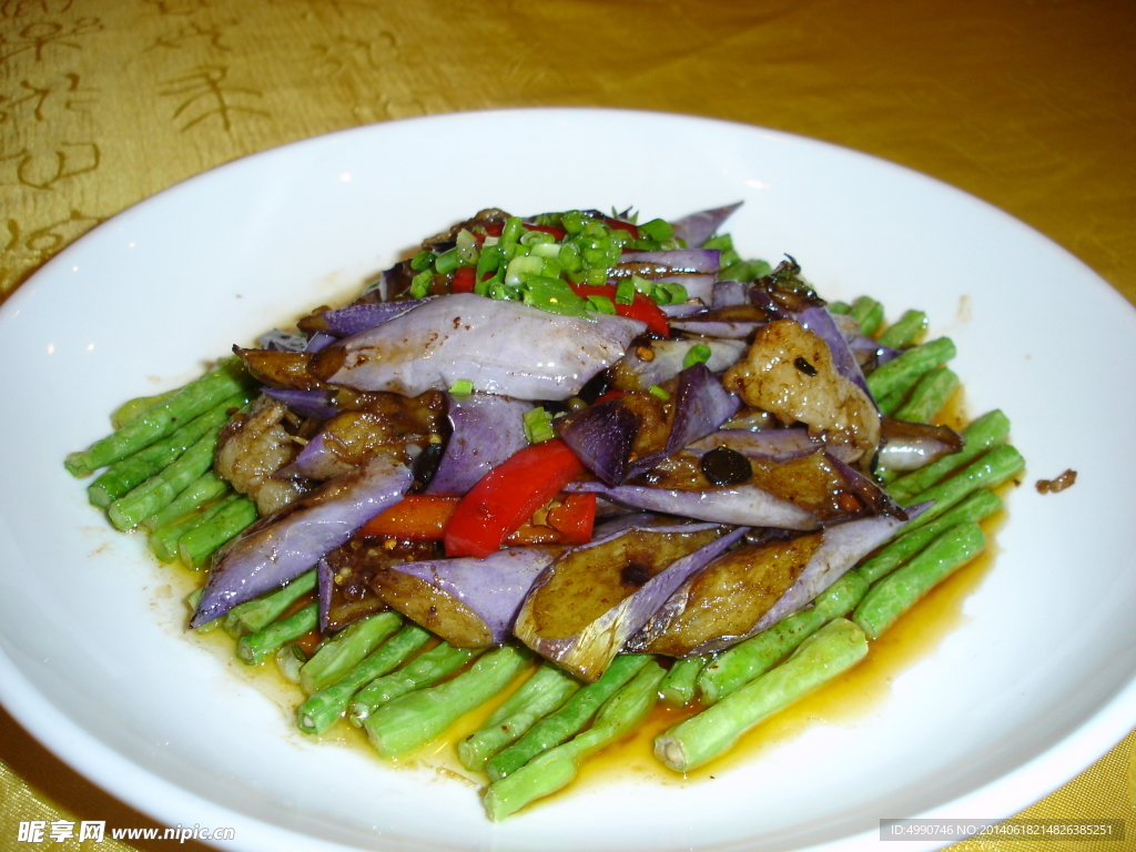茄子爆豆角