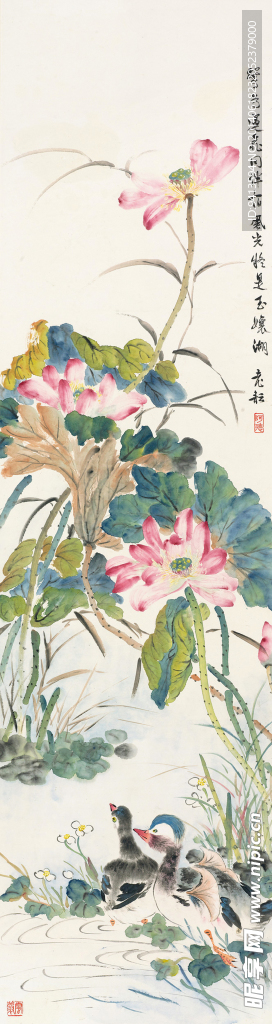 荷花鸳鸯