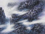 王志进砂石画《净土天籁》