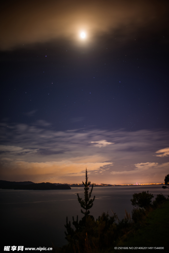 户外夜晚自然