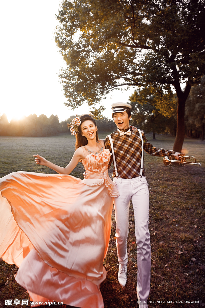 个性婚纱照 婚纱照