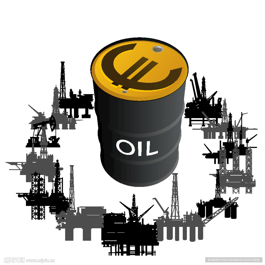 石油采油 工业图标 工