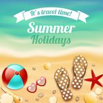 夏季旅游广告海报 海