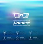 夏季旅游广告海报 海