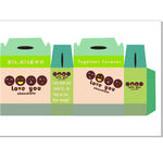 绿色的巧克力包装盒子