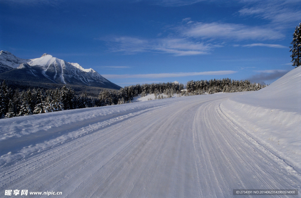 公路道路 雪路