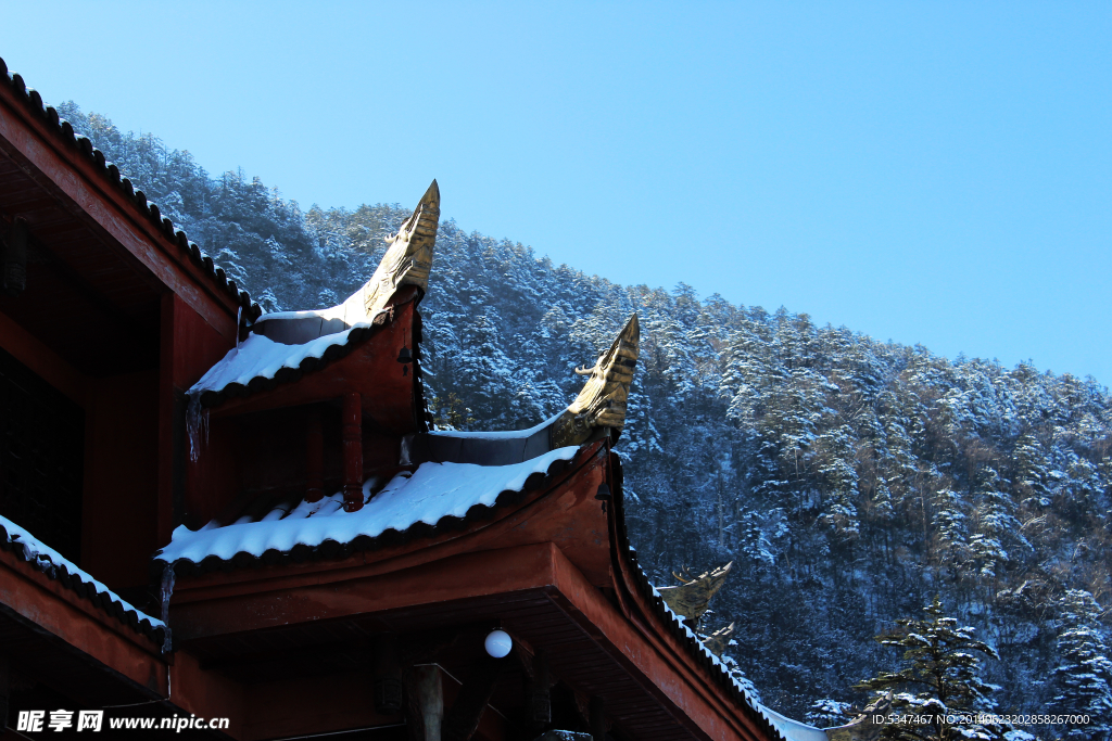 峨眉山的雪