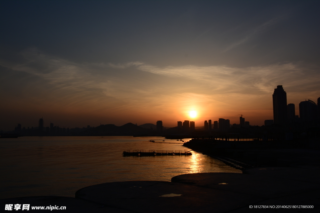 大连夕阳西下