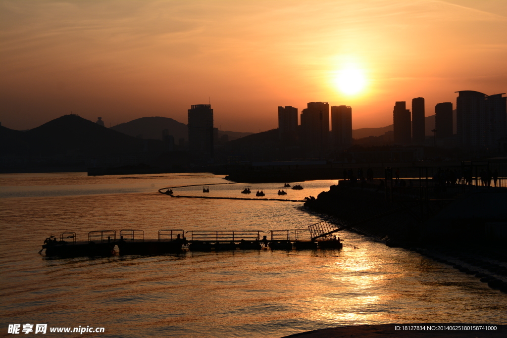 大连夕阳西下