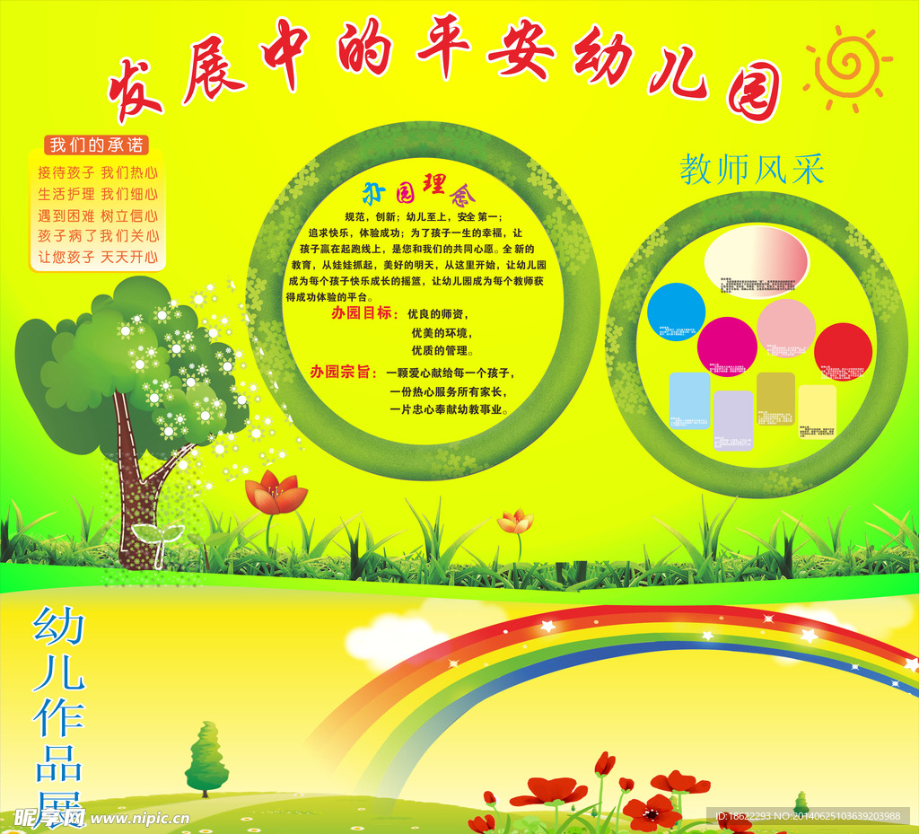 幼儿园展板