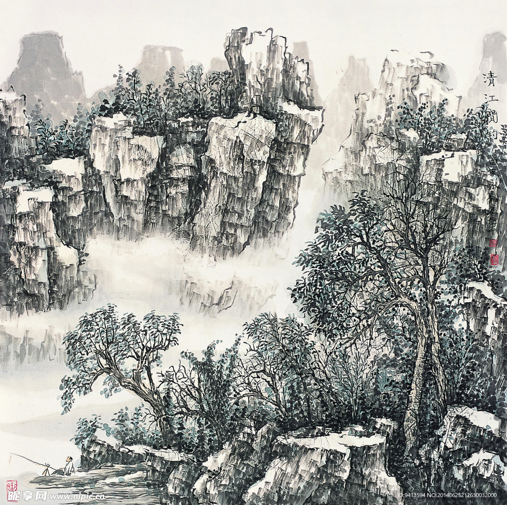 清江闲钓