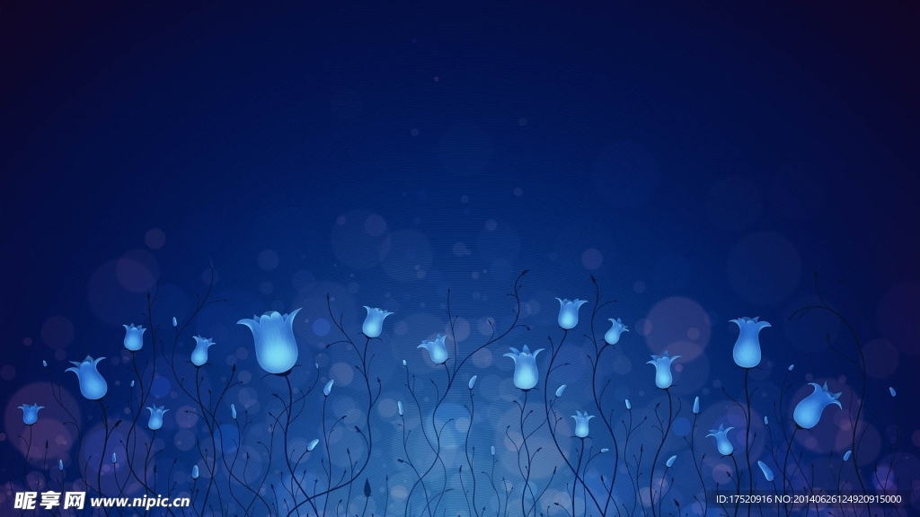 3D花朵背景
