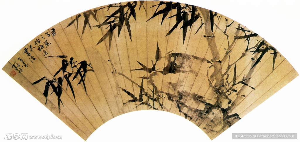 国画扇绘