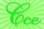Cce 绿色logo