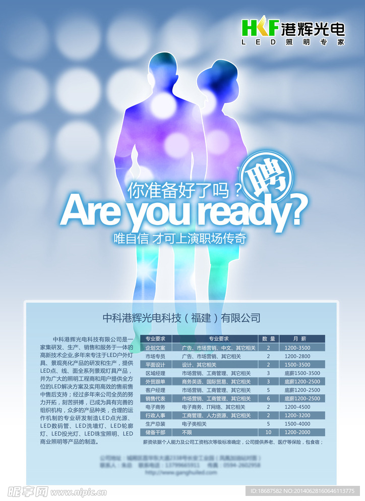 诚聘人才海报