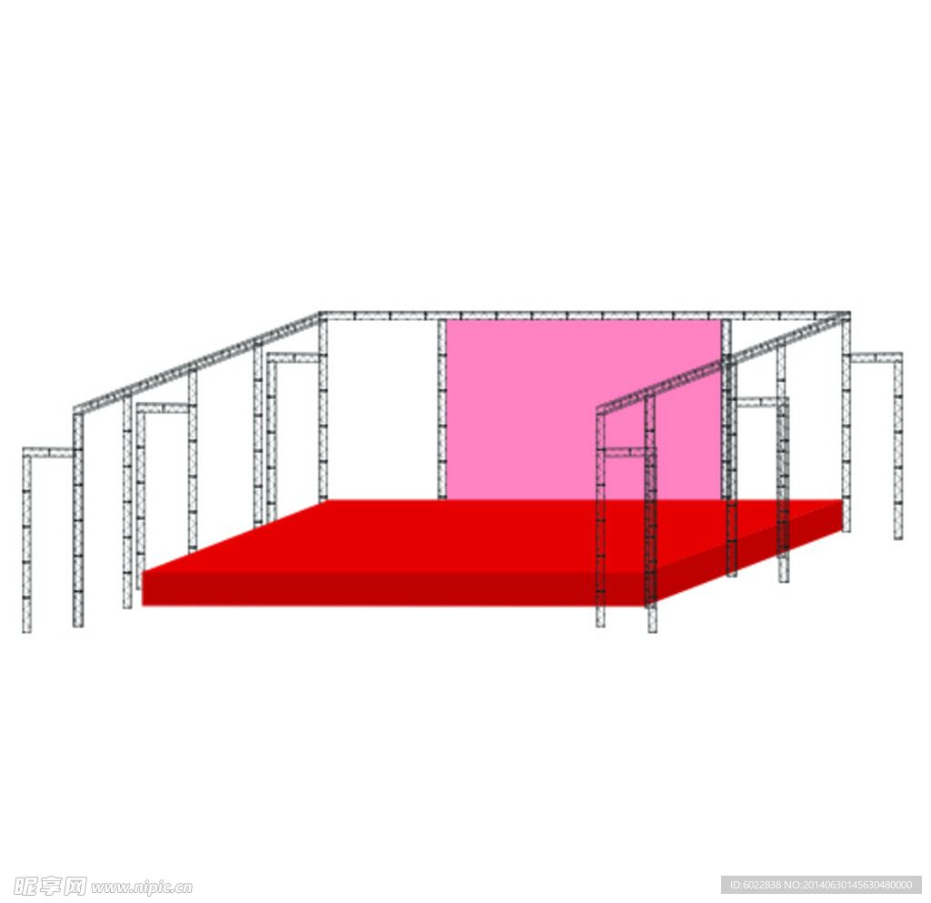 舞台桁架效果图