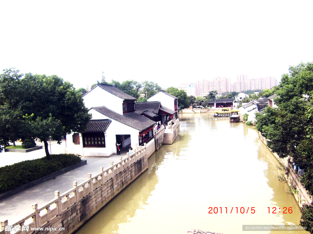 风景 河道 小镇