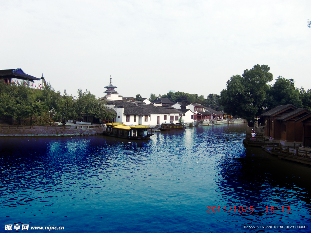 风景 河塘 摄影 小镇