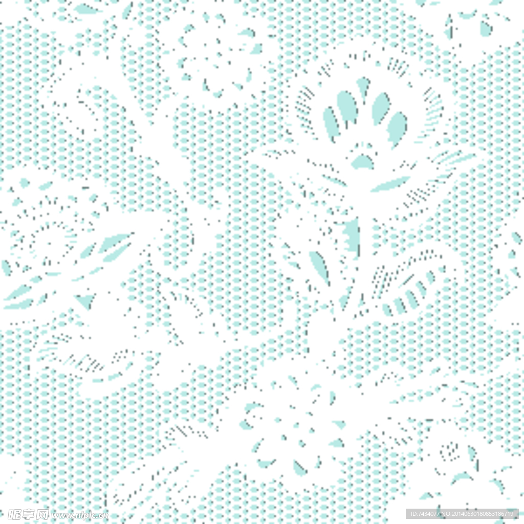 矢量雅致蕾丝花纹背景