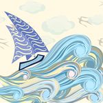 海浪帆船