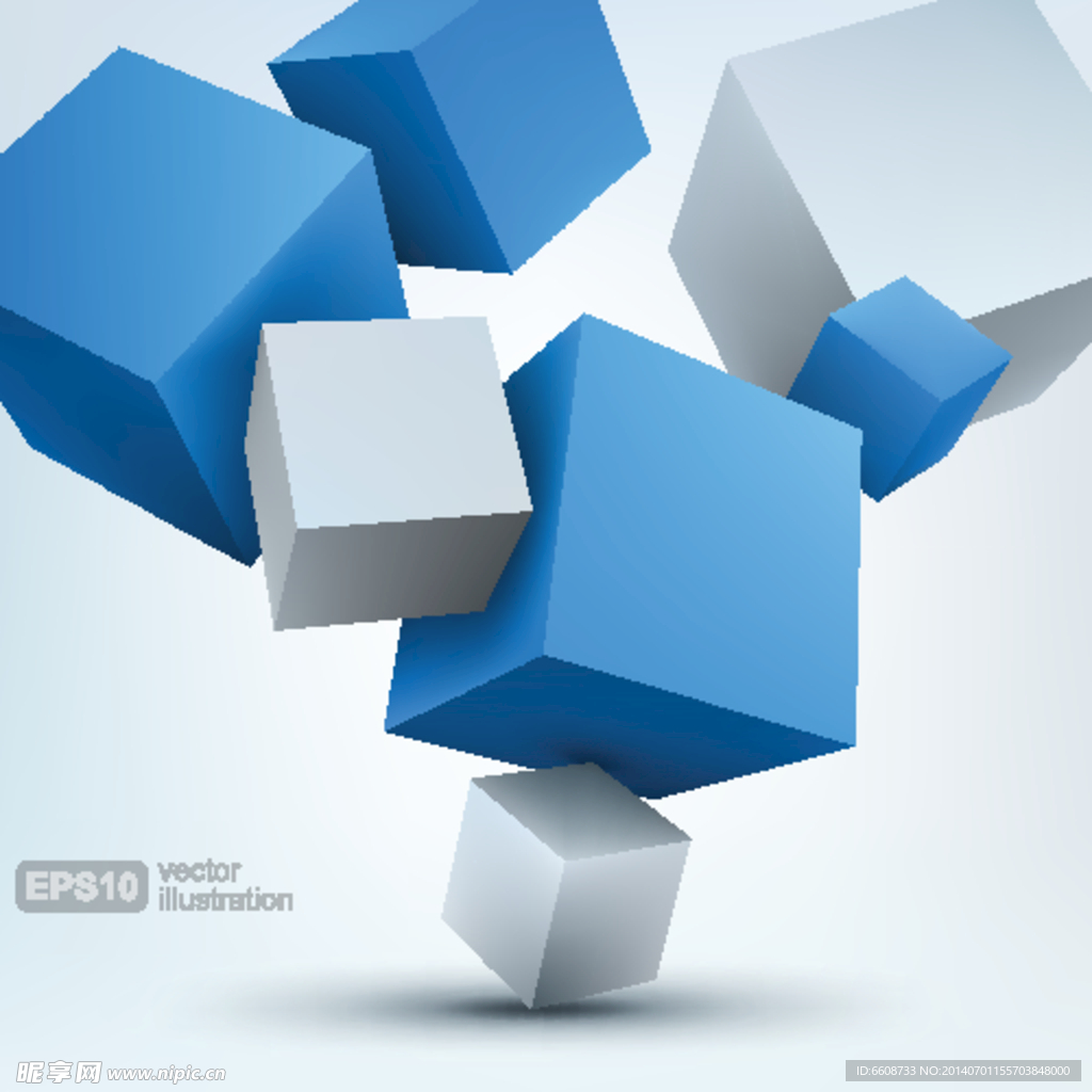 立方体3D桌面壁纸