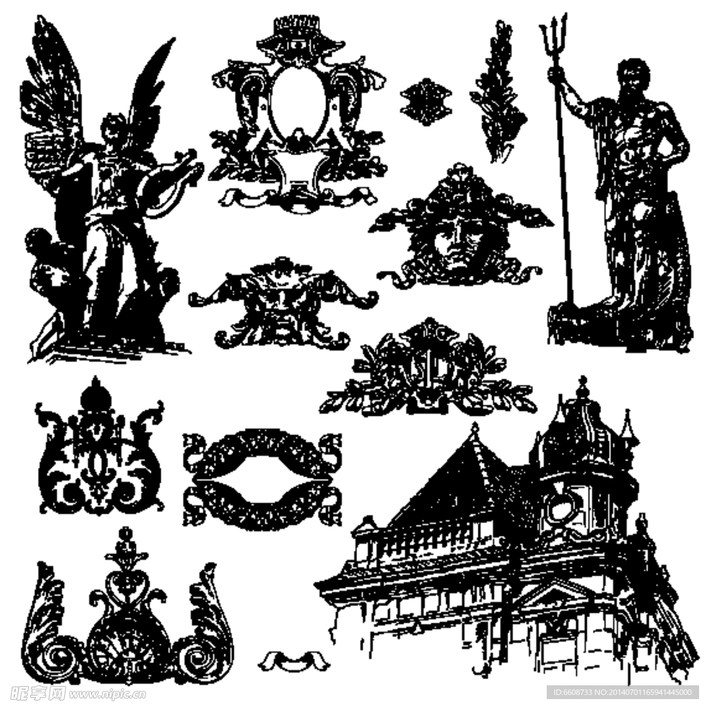 欧式花纹  花纹图标