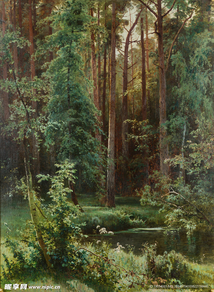 希施金高清丛林油画