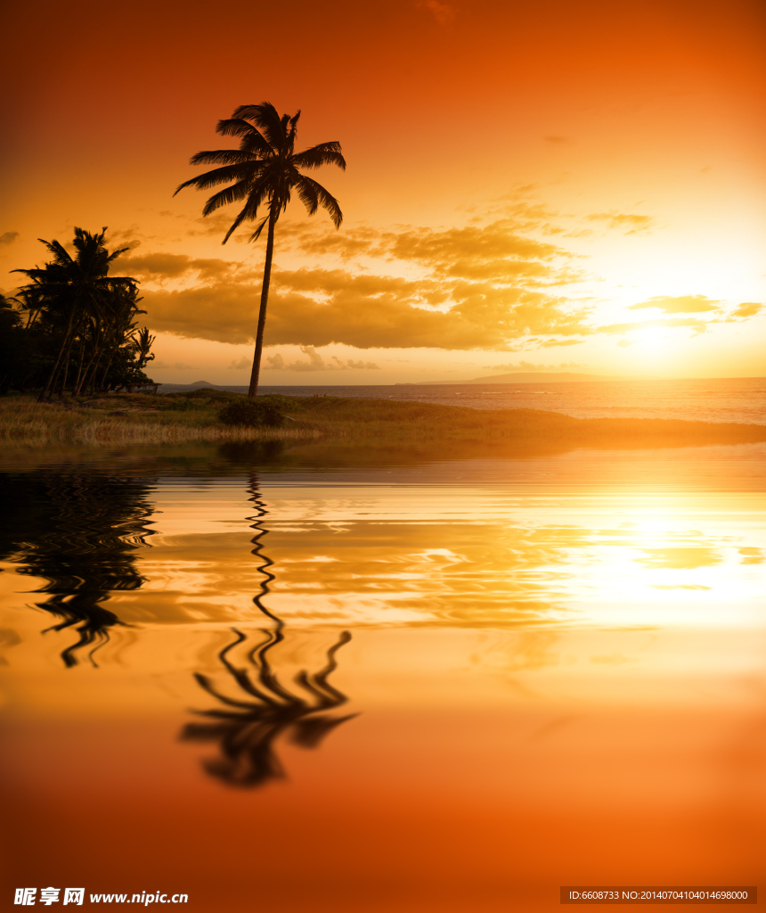 海边夕阳风光
