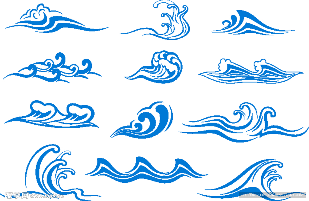 海浪航海图标