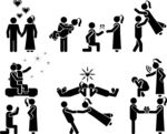 情侣人物图标