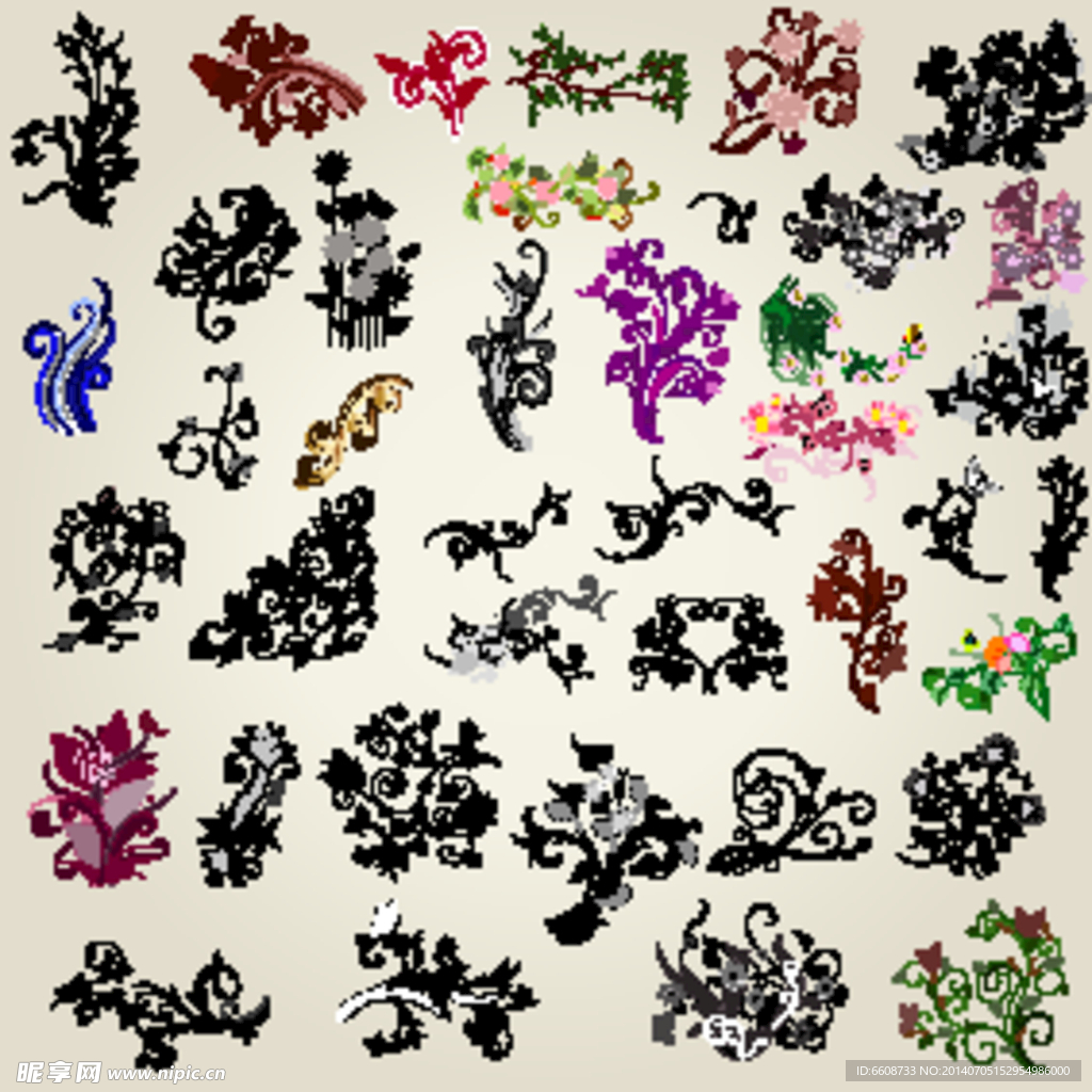 鲜花图案