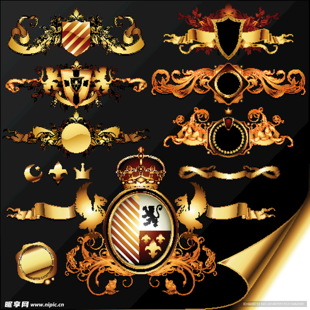 金色图标