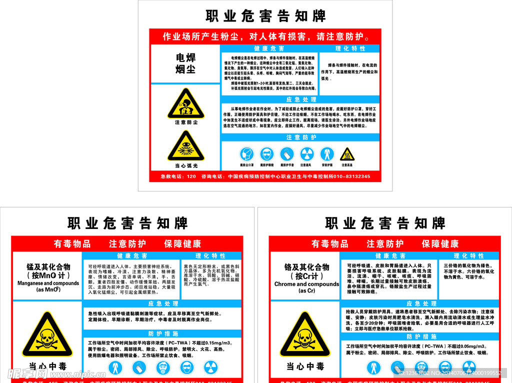 职业危害告知牌