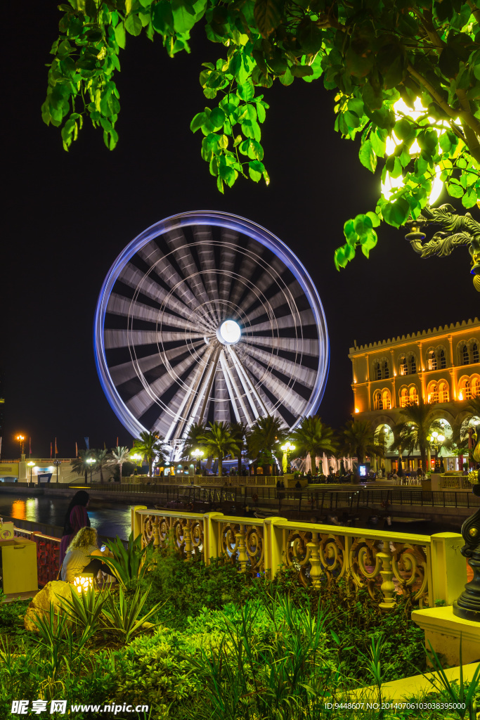 阿联酋城市夜景