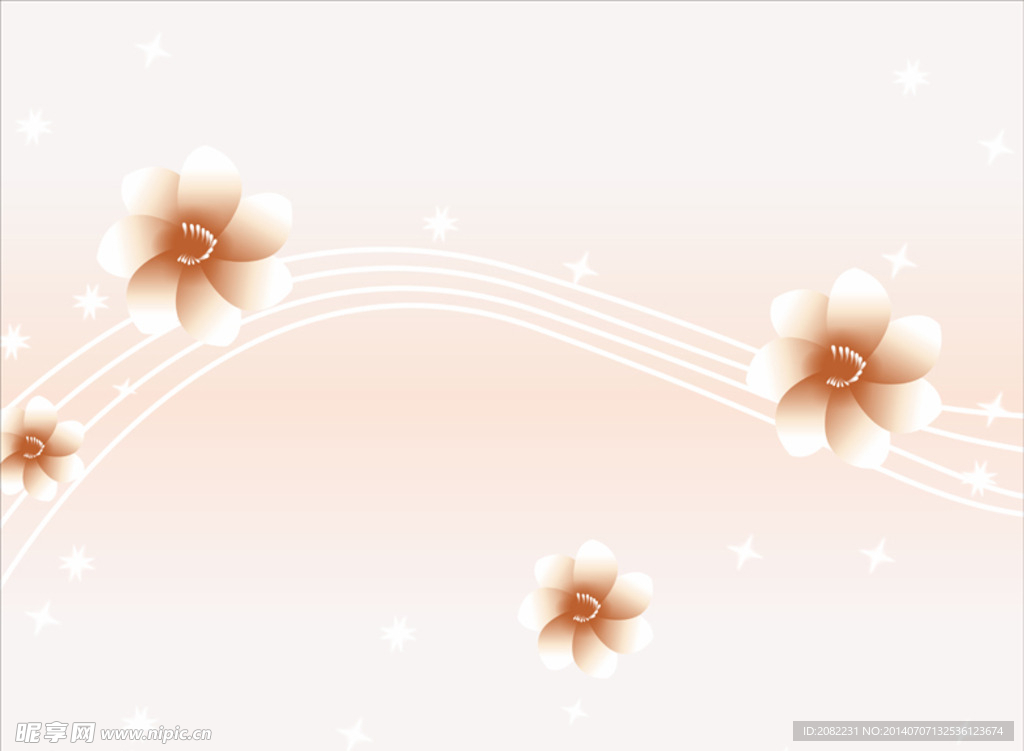 移门曲线花纹星星